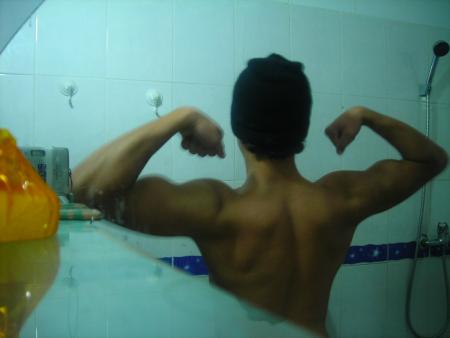 double biceps back